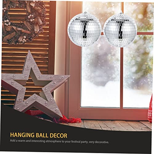 FAVOMOTO 3 Pçs Miniture Decoração Bola De Espelho Pendurado Bola De Discoteca Decorativa Bola De Dis