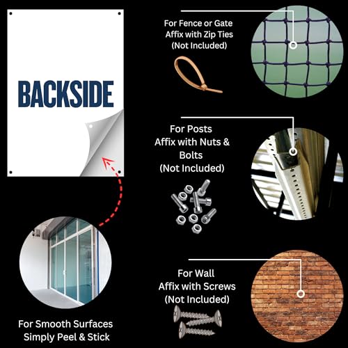 Image of BEWARE OF YOUR STEP Sign Board Sticker (20.5 x 14.5 CM) | Peel & Stick with 4 Pre-Made Holes | Waterproof Safety Warning Sign | Pack of 2 (BEWARE OF YOUR STEP, Medium -20.5 x 14.5 CM)