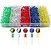 Produktbild CESFONJER 500 PCS Led Leuchtdioden 5mm, Rund Farbe Dioden 5mm 2-poligen, (5 Farben x 100pcs), Farbe Sortiert Weiß/Rot/Gelb/Grün/Blau Kit Box Set