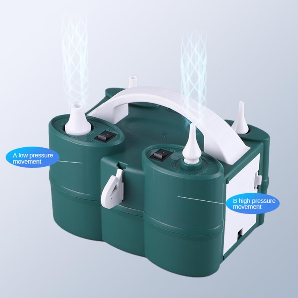 Enchufe de la UE, bomba de globo eléctrico potente, bomba de inflado y desinflado de aire, doble motor para piscina, cama hinchable, etc.