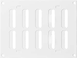 Steinberg14 White 200x150mm / 8x6 inch Adjustable Sliding Hit and Miss ...