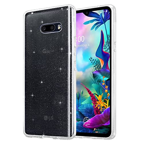 Image of Solimo Liquid Crystal Glitter TPU Back Cover Case Compatible with Lg G8X Thinq