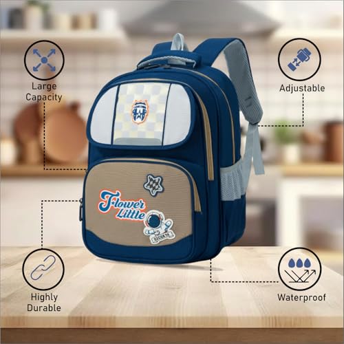 Image of Tinytot 22 Litre 17-Inch Waterproof Large School Bag for Boys & Girls, Kids School Bag, School Backpack for Girls and Boys, for Kids, Ideal for Children