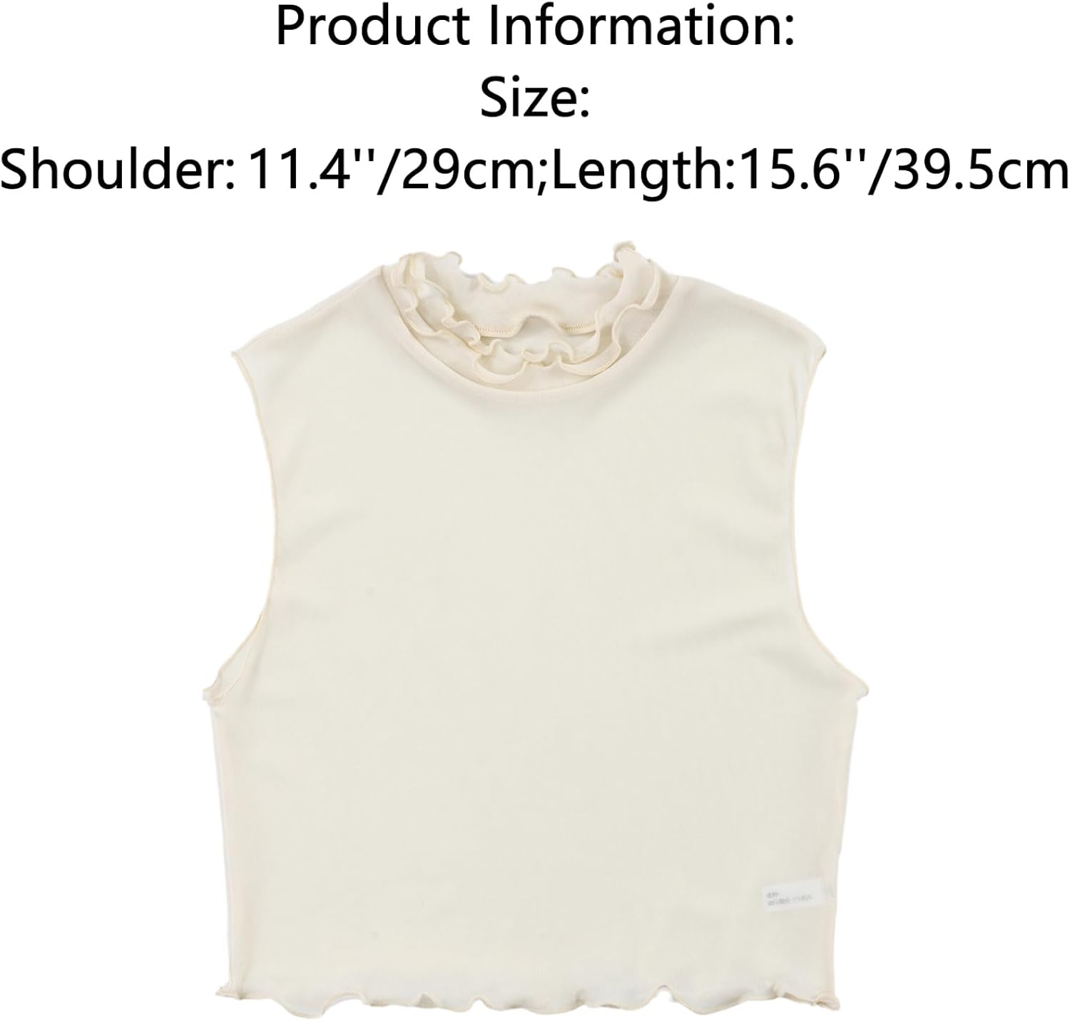 Detachable Fake Dickey Collar Half Top Mock Blouse Collar High Warmer Neck for Women Girls