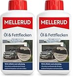 MELLERUD Öl & Fettflecken Entferner | 1 x 0,5 l | Wirkungsvolles Mittel gegen hartnäckige Verschmutzungen auf allen Oberflächen im Innen- und Außenbereich (Packung mit 2)