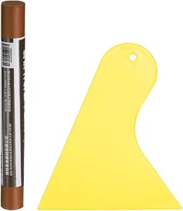 HARFINGTON 5pcs Wood Filler Sticks Wooden Wax Touch Up Furniture Repair Crayons For Scratch Hole Wood, Gray Blue