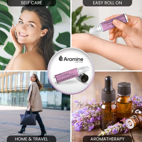 Lavender Essential Oil Roll On, Pre-Diluted 10Ml (Pack Of 2). Premium Quality, Therapeutic Grade Topical Ready Aromatherapy Oil #TOP2