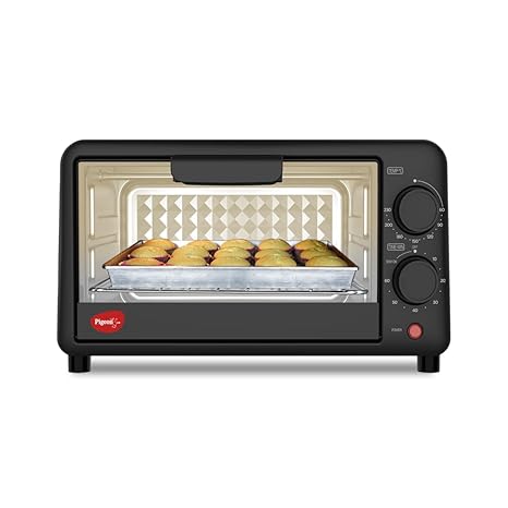 Pigeon Oven Toaster Grill (12381) 9 Liters OTG Without Rotisserie for Oven Toaster and Grill for Grilling and Baking Cakes (Grey)