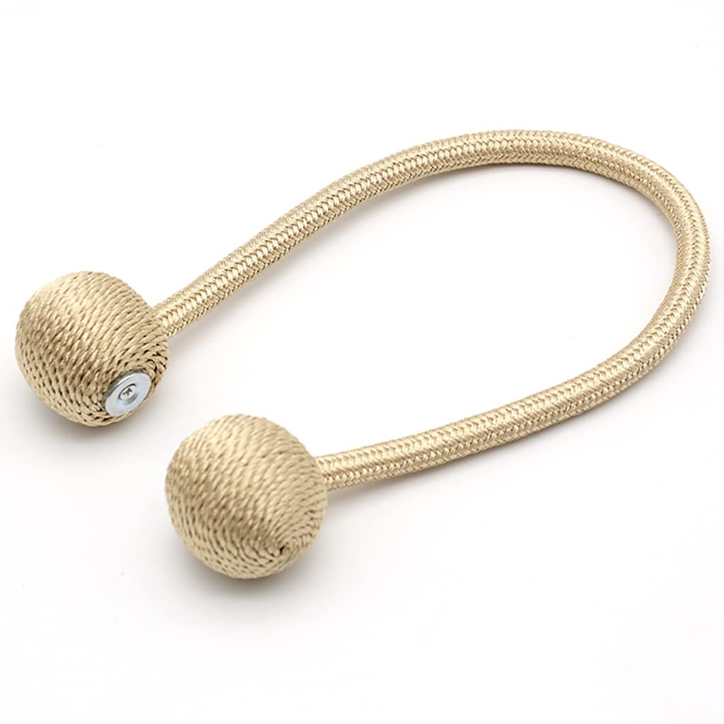 Embrasses de Rideaux magnétiques, Clips de Boucle de Rideau Attaches de Corde de draperie avec Aimant Puissant pour Le café de l'hôtel à la Maison, 2 pièces
