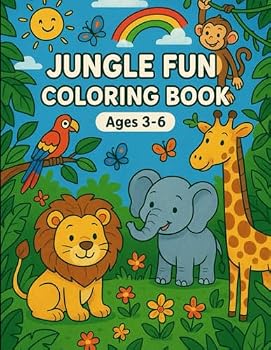Paperback Jungle Fun Colouring Book: Wild Wonders for Little Artists Book