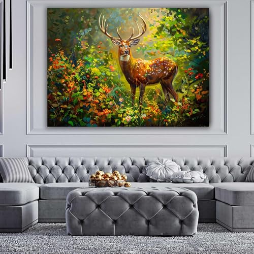 Impression d’art mural sur toile de peinture de paysage 60x80cm déco