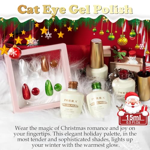 Kit de esmaltes gel magnéticos Cat Eye 4 colores 15ML miniatura 2
