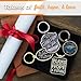 Christian Art Gifts Inspirational Scripture Split Metal Keychain for Men & Women: Stand Firm Stylish Encouraging Bible Verse Keyring Accessory for Grads, Travel, Lanyards, Car Keys, Silver & Black