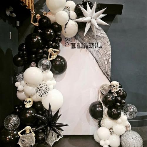 Black and White Balloons Arch Kit for Birthday New Year Party Decor — view 2