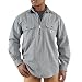 Carhartt Men's Hickory Stripe Shirt Denim Quarter Zip