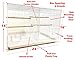 Lot of Breeding Bird Flight Cages for Canary Parakeet Aviaries Budgies Lovebird Finch (24