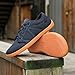 SECHRITE Barefoot Sneakers Extra Wide Width for Men Women Casual Minimus Minimalist Tennis Shoes Zero Drop Sole Cross Trainer Gym Fitness Shoes Fashion Walking Workout Lifting Running Shoes Navy 40