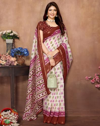 Image of Yashika Linen Blend Womens Saree