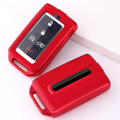 Miniatura 3 de Funda para llavero para Jeep Grand Cherokee L Proximity Grand Wagoneer 2021 2022 (rojo)