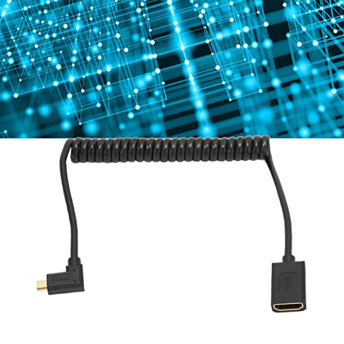 Cabo de vídeo 4K 120 Hz, cabo de interface multimídia HD banhado a ouro compacto 48 Gbps para telefo
