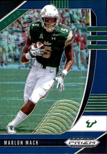 2020 Panini Prizm Draft Prizms Blue #68 Marlon Mack South Florida Bulls Football Trading Card