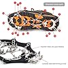 Vdealen Ramponi per Scarponi, 19 Denti Catene in Acciaio Inossidabile Portatile Ramponcini per Scarpe da Trekking Trail Running da Antiscivolo per Montagna Campeggio Alpinismo Inverno(M(36-40))
