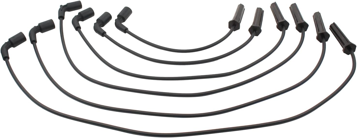 Ignition Coil and Spark Plug Wires Set for Chevy Equinox Express Impala Malibu Silverado Uplander GMC Savana Sierra 1500 Buick Lucerne Terraza Pontiac G6 Torrent Saturn Vue 3.4 3.5 3.9 4.3