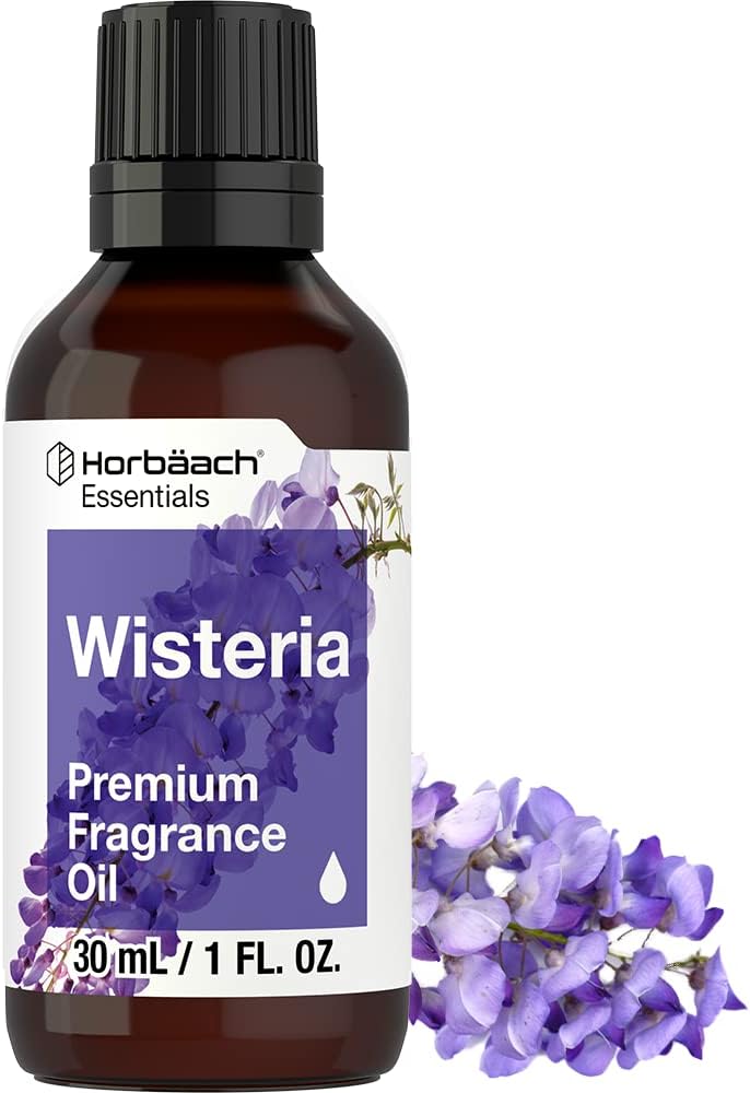 Horbäach Wisteria Fragrance Oil | 1 fl oz (30ml) | Premium Grade | for Diffusers, Candle and Soap Making, DIY Projects & More