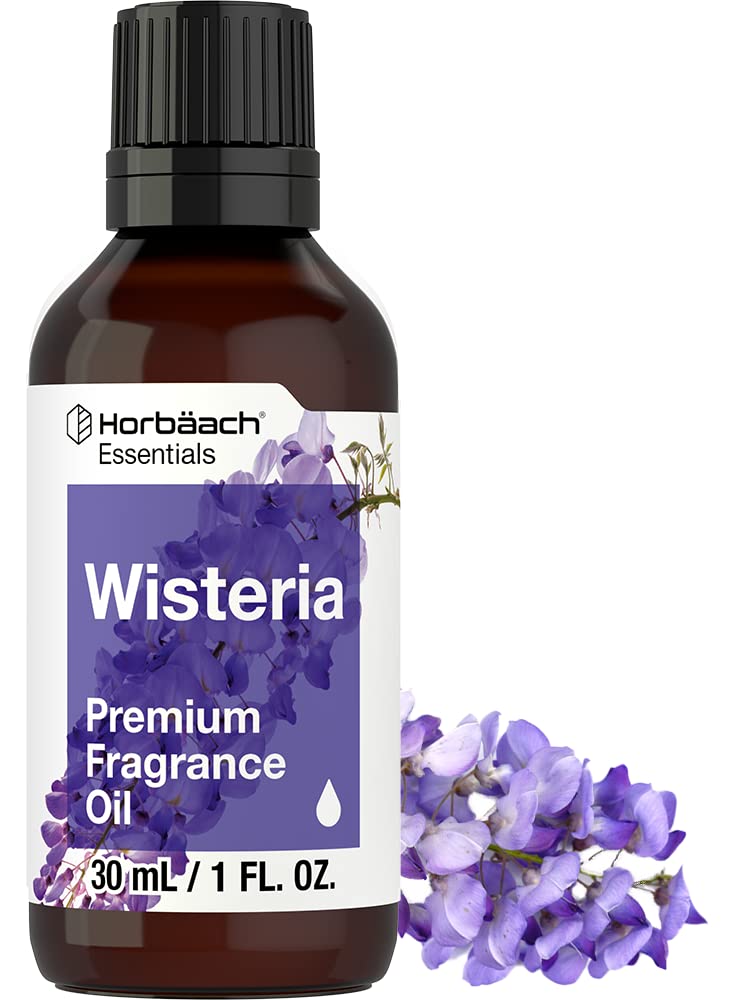 Horbäach Wisteria Fragrance Oil | 1 fl oz (30ml) | Premium Grade | for Diffusers, Candle and Soap Making, DIY Projects & More