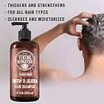 Viking Revolution Sandalwood Men's Shampoo with Biotin and Jojoba Oil - Men Shampoo Natural Hairs Shampoo for Men with Vitamin B5 - Hair Shampoo for Mens Shampoo for Hair (17 Oz)