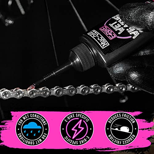 Muc Off Ebike Wet Chain Lube, 1.7 Fl Oz - Bike Lube, Bike Chain Oil, Chain Wax For Dry Weather Conditions - Bike Lubricant For Electric Bikes #TOP2