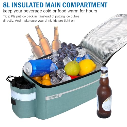 RAYMACE Insulated Bike Rear Rack Cooler