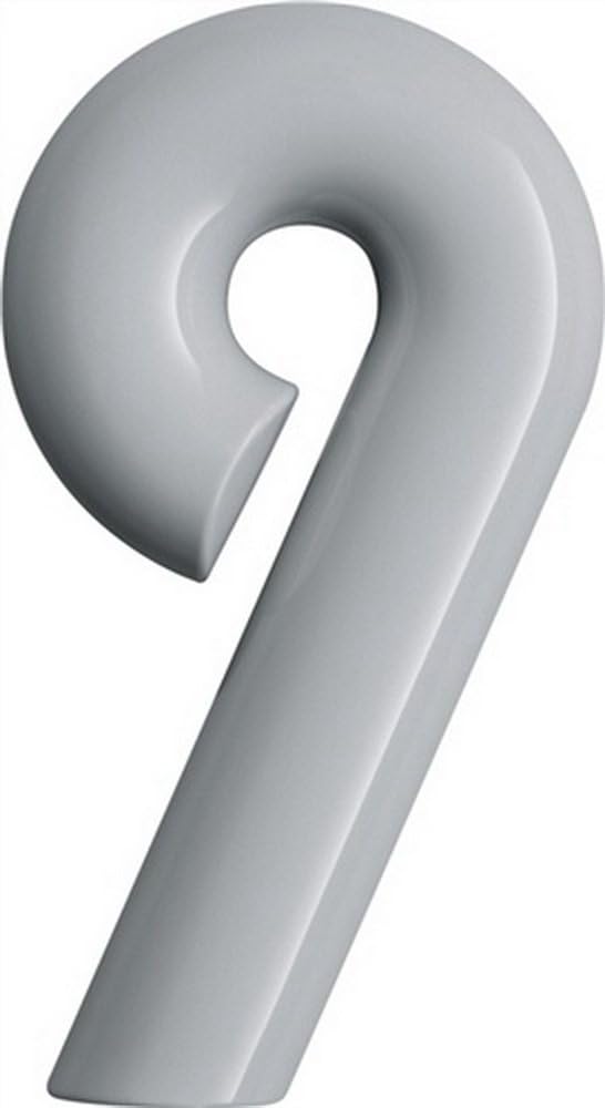 Hewi House Number "9"/Height: 165 MM, Colour: deep Black 702,165.9,90 90
