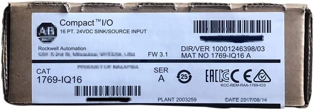 YNPPLGTJC 1769-IQ16 PLC Module 1769IQ16 Sealed in Box 1 Year Warranty