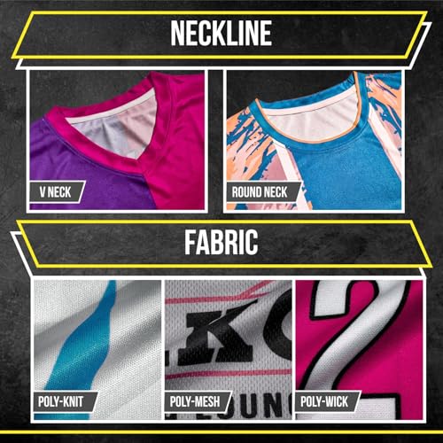Image of SGS Sports Gear Custom Hockey Jersey, Personalized Reversible or Standard Design with Name & Number, Hockey Jersey