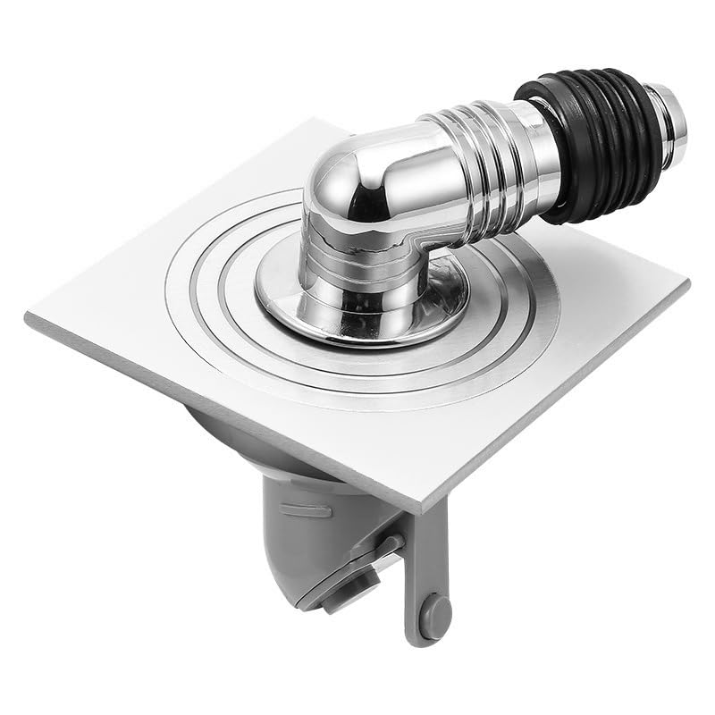 AQUAKART 4 x 4 Inch Washing Machine and Dish Washer Floor Drain - Silver with Chrome Finish - Floor Trap for Bathroom, Kitchen - Anti Clogging & Anti Pests. (B0CKLL2P4D) Amazon Price History, Amazon Price Tracker
