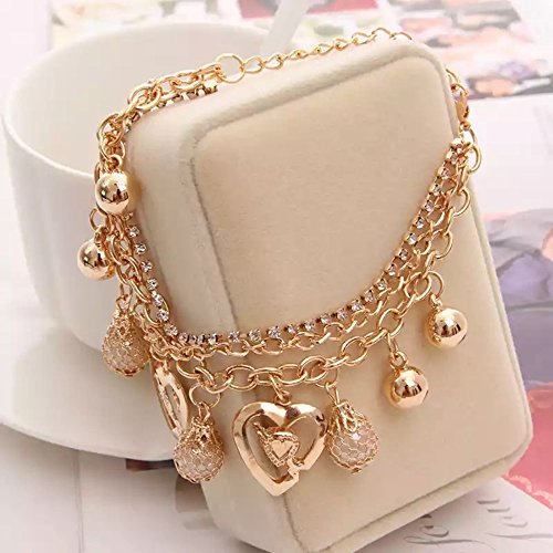 Plated Charm Bracelet, Stylish Design