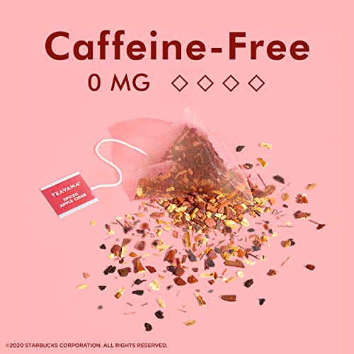 Teavana Spiced Apple Cider, Herbal Tea With Cinnamon & Cloves, Caffeine Free 48 Sachets Total 12 Sachets (Pack Of 4) #TOP3