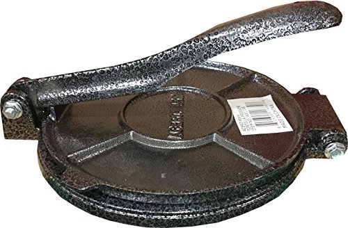 Bioexcel,, Cast Iron Tortilla Press, Black, 6.5-Inches