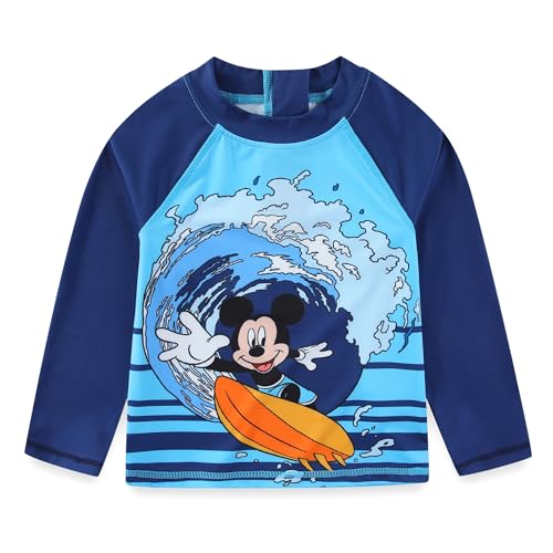 Disney Mickey Mouse Boys UPF 50+ Rash Guard and Swim Trunks Swimsuit for Infant, Toddler, and Big Kids2