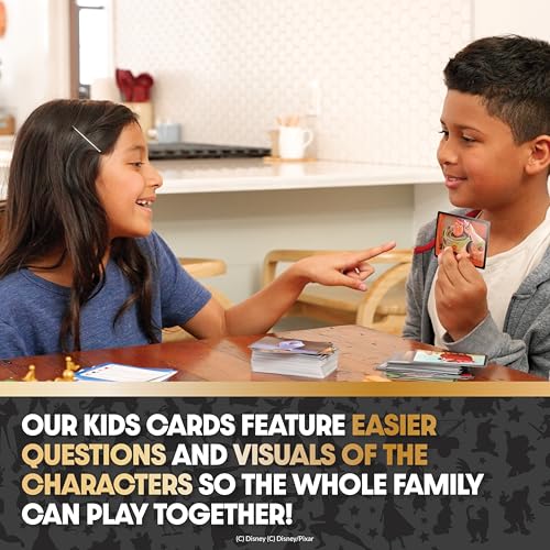 Image of Disney Trivia Board Games for Family Night, Travel Games, Strategy Game, 6+