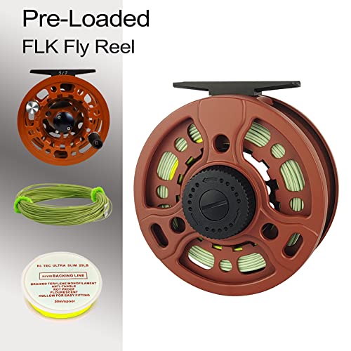 Carretel de pesca com mosca Aventik 3/4/5/6/7/8/9 carretel pré-carregado com linha combo (DJ 7/9)