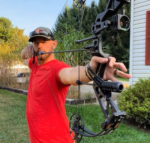 Sanlida 2024 New Dragon X7 Ready to Hunt Compound Bow Package for Adults, Archery Compound Bow and Arrow Set, 0-70 Lbs Draw Weight, No Bow Press Needed, Limited Life-time Warranty (Black) by sanlida - Image 5