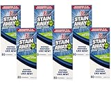 Stain Away Plus, Denture Cleanser, 80 Cleanings, 8.1 oz, 5-Minute Fast Action, 3X More Powerful (Pack of 6)