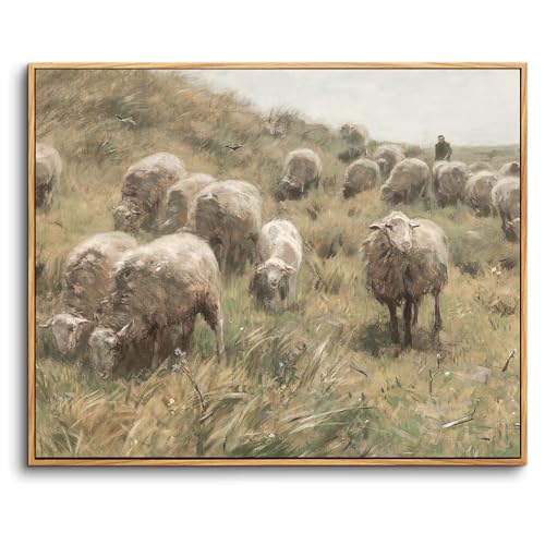 Tableau decoration murale chambre vintage 40x60 cm en toile