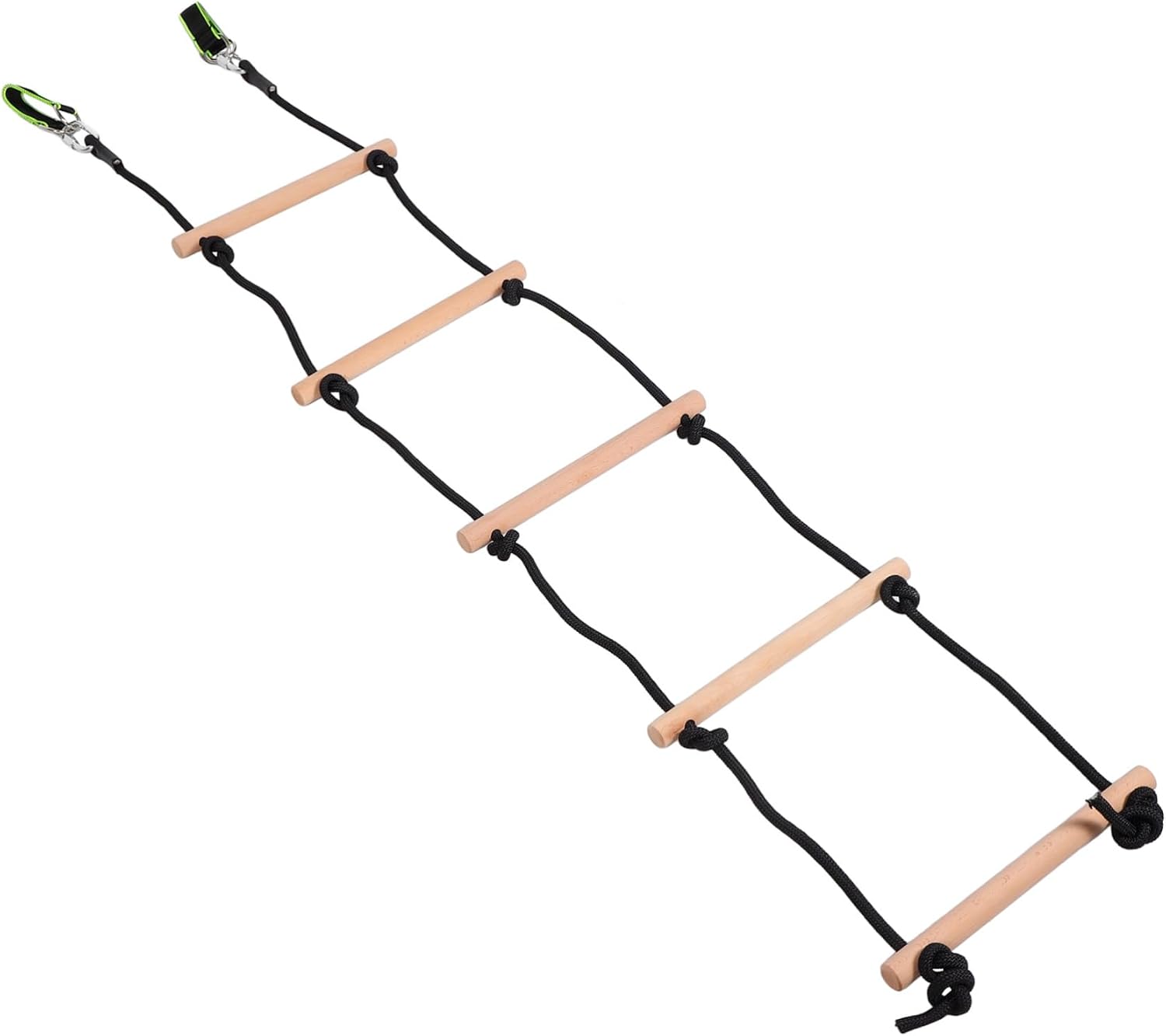 1set Climbing Frame for Boy Girl Outdoor Soft Rope Ladder Playset Encourages Physical Activity and Coordination Boy Girl Design for Treehouse Fun