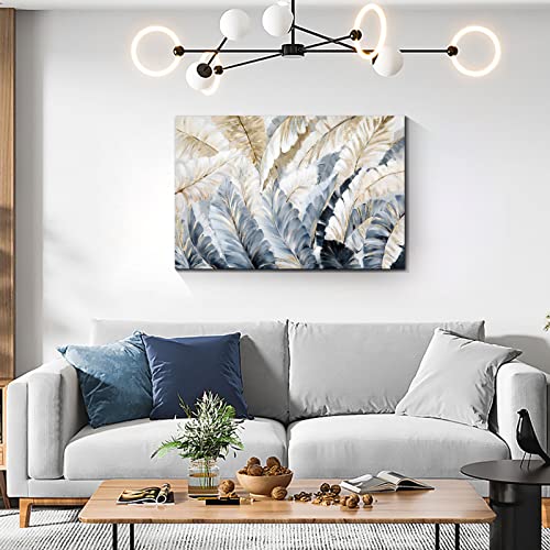 FajerminArt Grande Quadri Moderni Piume Astratto