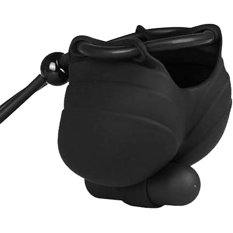 Vibrating Cock Ring Ball Scrotum Chastity Cage Male Enhancer Sex Toy Adjustable...