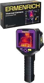 Seek TV90 Wärmebildkamera 256x192 IR-Auflösung 3,5" LCD Display | –20 °C bis 400 °C Infrarotkamera <70mK mit 1M Pixel Visueller Kamera, 8 GB, Thermal Camera für Industrielle Inspektion, HVAC