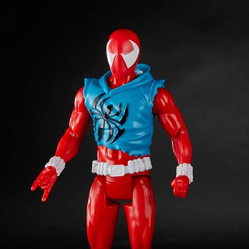 Miniatura 4 de Marvel Spider-Man: Across The Spider-Verse Scarlet Spider Toy, figura de acción a escala de 6 pulgadas con accesorio de red, juguete de Marvel para